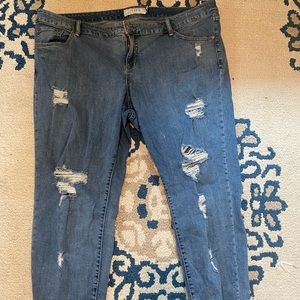Torrid ripped jeans